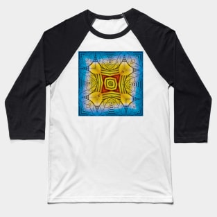 creative inspired by nature rainbow coloured square composition design Baseball T-Shirt